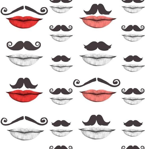 Mind the Gap WP 20084 Moustache and Lips