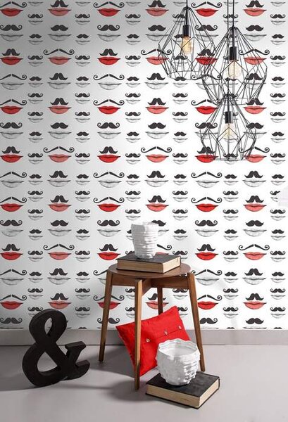 Mind the Gap WP 20084 Moustache and Lips