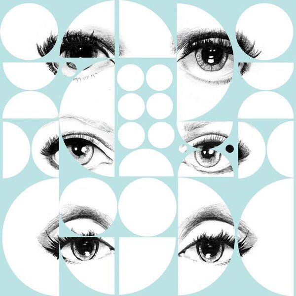Mind the Gap WP 20086 Eyes and Circles Blue