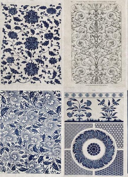 Mind the Gap WP 20051 Chinese Pattern Blue