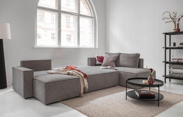 SEDACÍ SOUPRAVA, textil, šedá MID.YOU - Sedací soupravy, Online Only