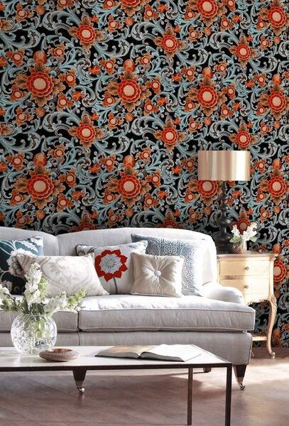 Mind the Gap WP 20252 Floral Painting Dark