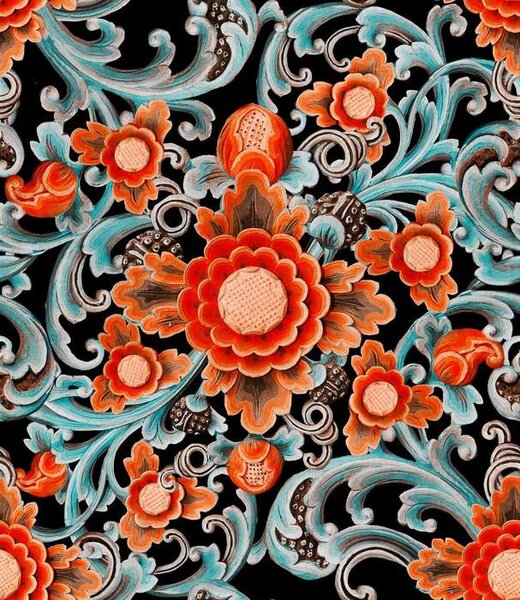 Mind the Gap WP 20252 Floral Painting Dark