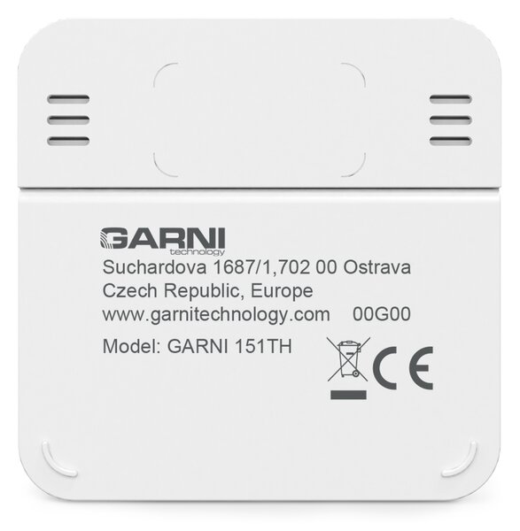 GARNI technology Digitální teploměr s vlhkoměrem pro vnitřní použití GARNI 151TH