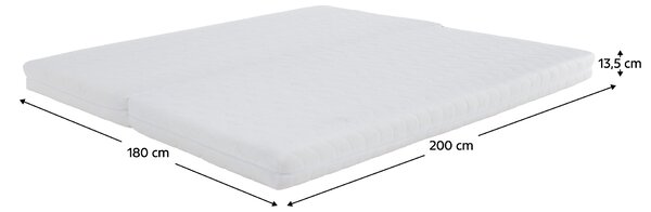 KONDELA Oboustranná rozkládací matrace, 90/90x200, MELK