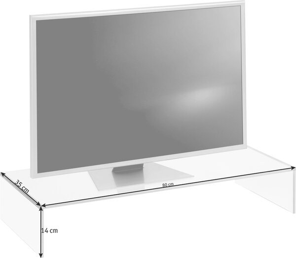 TV NÁSTAVEC, sklo, čiré Xora - TV příslušenství