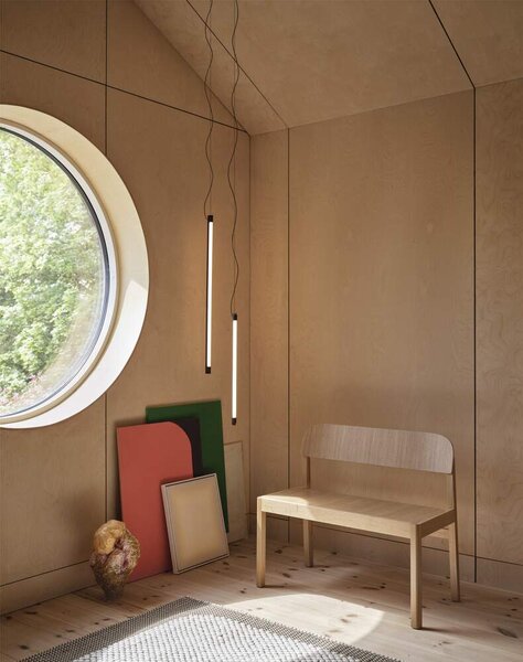 Muuto Závěsné svítidlo Fine 90, black FNSUS9001
