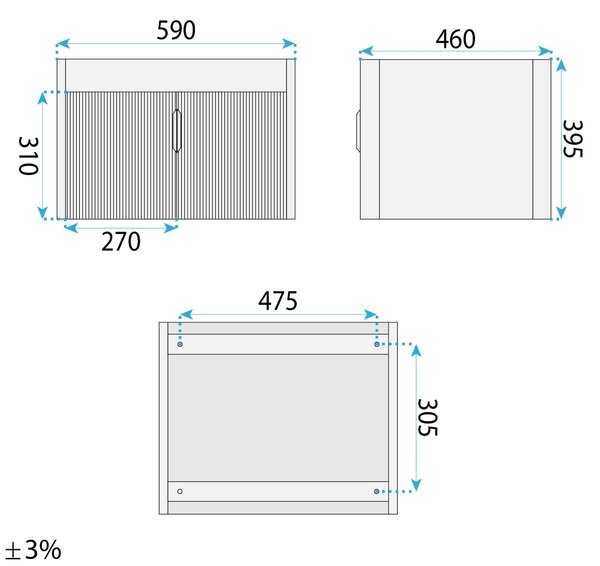 Sada koupelnového nábytku s umyvadlem Astor 60cm White