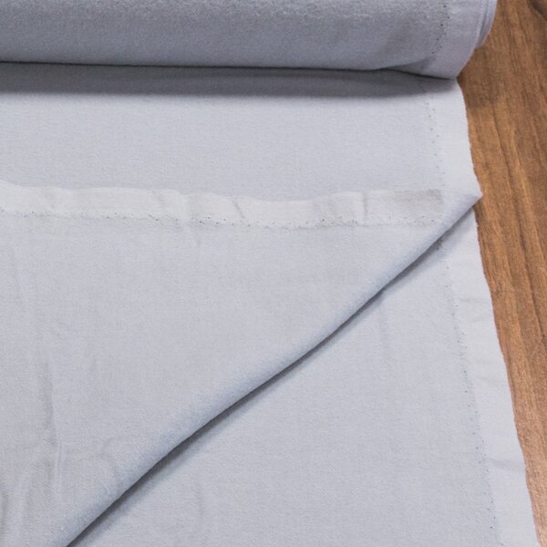 Flanel bavlněný UNI, jednobarevný šedý, š.150cm (látka v metráži)