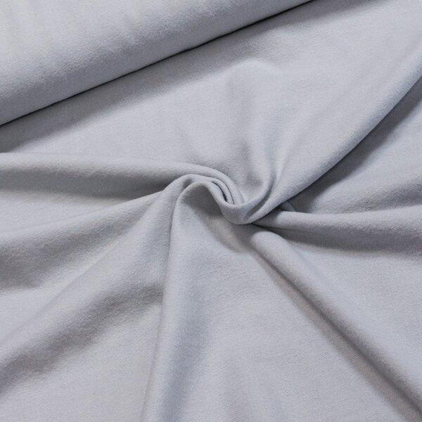 Flanel bavlněný UNI, jednobarevný šedý, š.150cm (látka v metráži)
