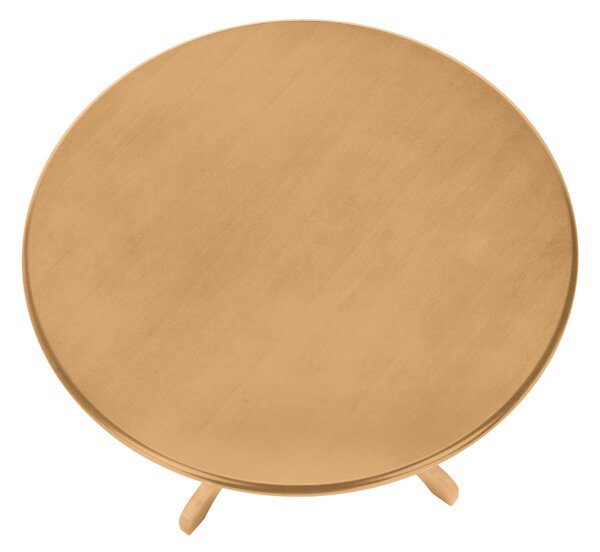 KONDELA Jídelní stůl, kulatý, dub světlý, průměr 106 cm, TABLOS
