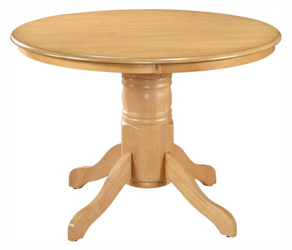 KONDELA Jídelní stůl, kulatý, dub světlý, průměr 106 cm, TABLOS