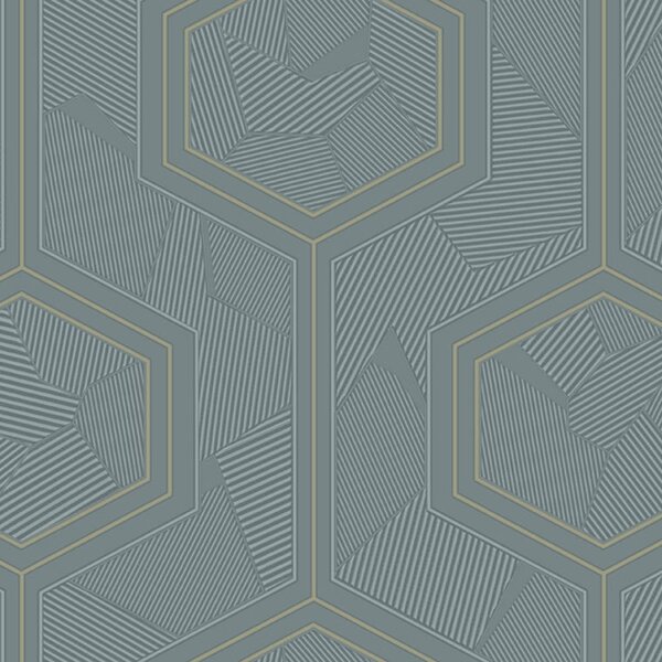 Luxusní modrá geometrická vliesová tapeta na zeď, Z12853, Automobili Lamborghini 3