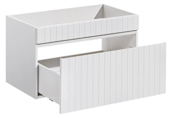 Koupelnová skříňka s umyvadlem a deskou ICONIC White DU180/1 | 180 cm