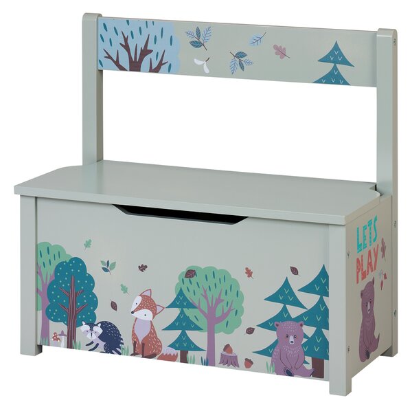 Livarno® Dětská lavice, 62,5 x 58,5 x 29 cm (liška) (100393737001)