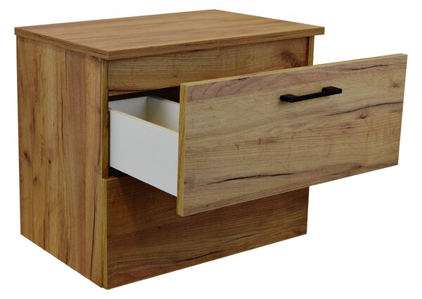Comodo Koupelnová skříňka pod deskové umyvadlo Agria GO 60-HD- zlatý dub/zlatý dub