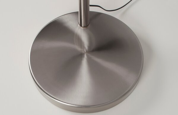 White Label Stříbrná stojací lampa WLL BOW 190 - 205 cm