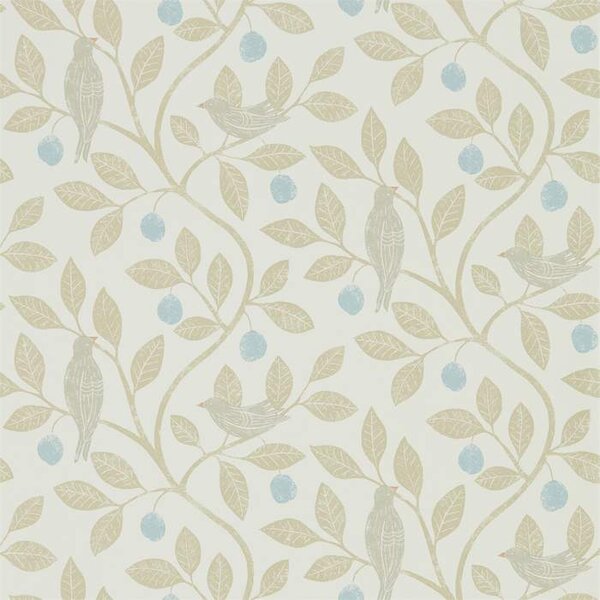 Sanderson Damson Tree - Denim/ Barley 216364