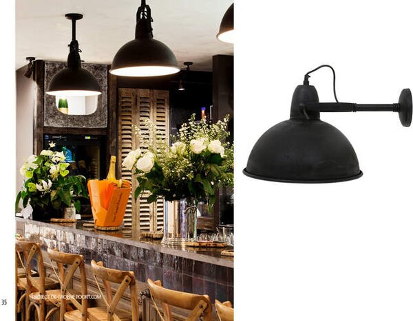 Nástěnná lampa Samuel Black - poslední kus