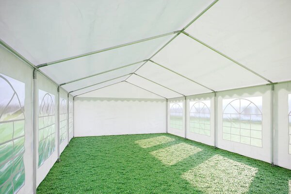 Párty stan 5x8 m STANDARD - ohnivzdorný barva Červeno-bílá