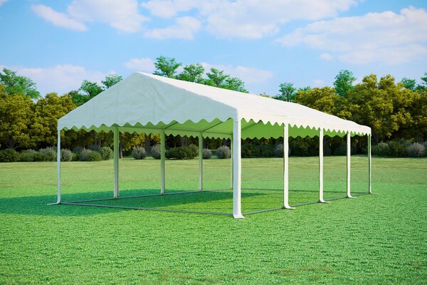 Párty stan 5x8 m PREMIUM - ohnivzdorný barva Modro-bílá