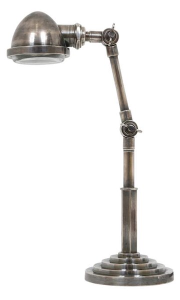 Industriální stolní lampa ANAKIN Barva: stříbrná