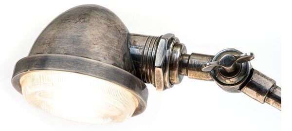 Industriální stolní lampa ANAKIN Barva: stříbrná