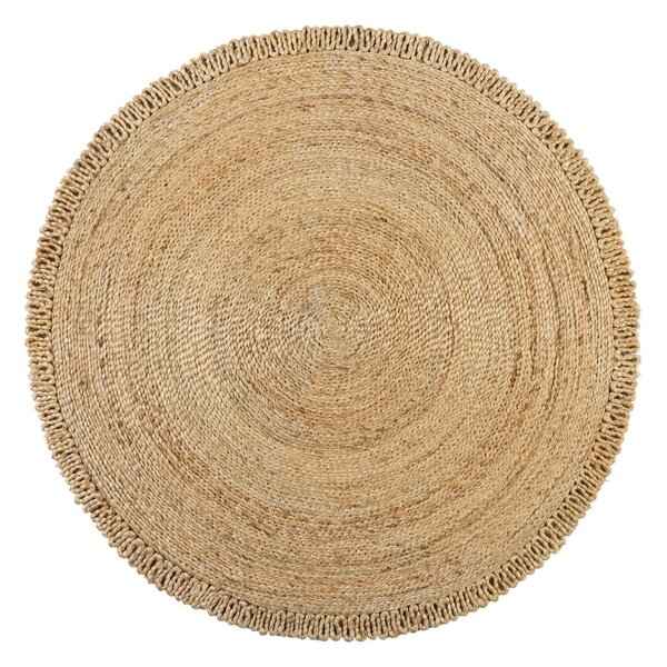 Jutový kulatý koberec v přírodní barvě ø 150 cm Eta - Flair Rugs