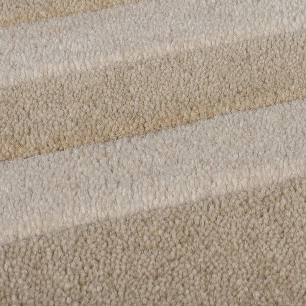 Ručně tkaný vlněný běhoun v přírodní barvě 80x230 cm Lois Scallop – Flair Rugs