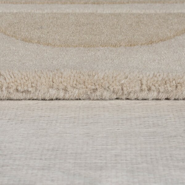 Ručně tkaný vlněný běhoun v přírodní barvě 80x230 cm Lois Scallop – Flair Rugs