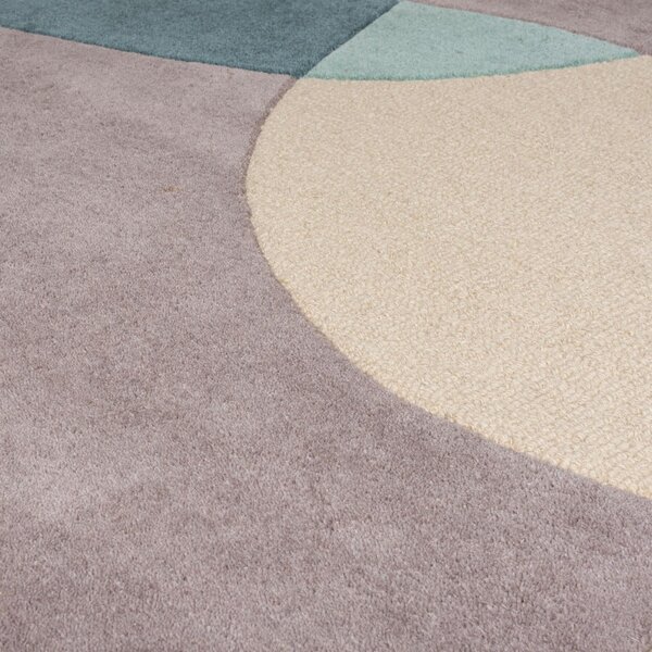 Modro-béžový vlněný koberec 170x120 cm Glow - Flair Rugs
