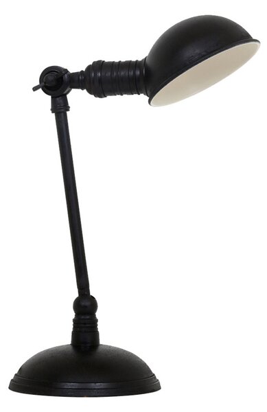 Kovová stolní lampa BRAD Barva: spálená černá