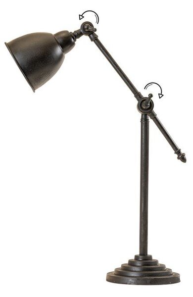 Stolní lampa do pracovny CLYDE Barva: stříbrná