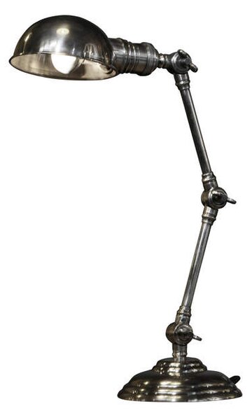 Industriální stolní lampa WILLIAM Barva: stříbrná