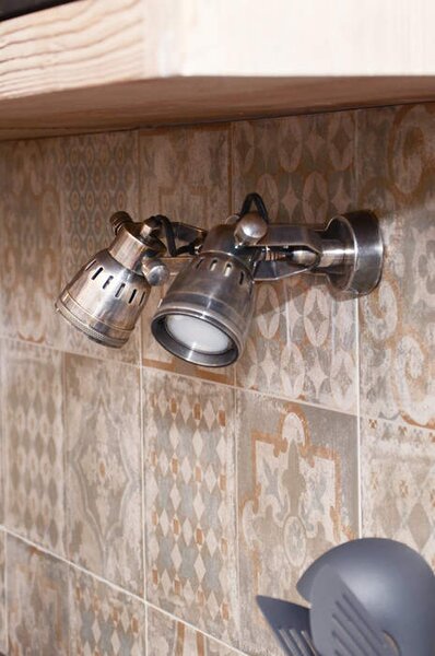 Nástěnná lampa Amelie double Barva: stříbrná