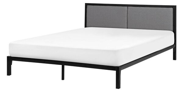 Manželská postel 160 cm CAMAR (s roštem) (černá). 1007204