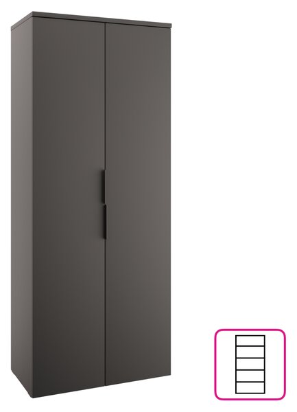 KONDELA Skříň, antracit, ADAPO ADP01