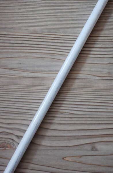 Kovová záclonová tyč délka 150 cm - bílá