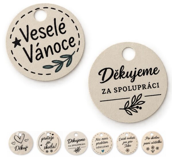 Cedulka VESELÉ VÁNOCE (a další)
