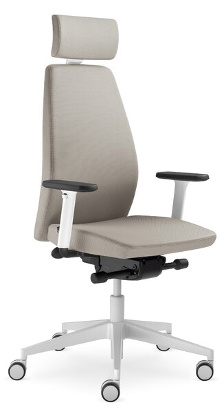 LD SEATING - Kancelářská židle ALVA 330-WH se záhlavníkem