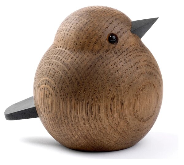 Dřevěný ptáček Mama Sparrow Smoke Stained Oak
