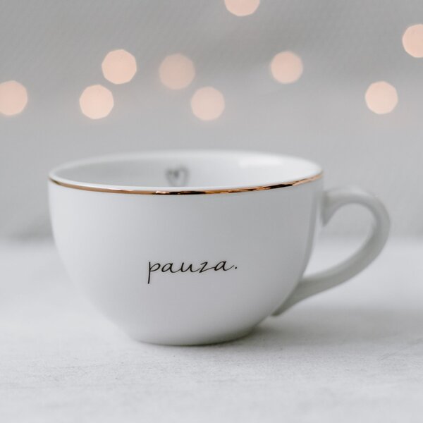 Porcelánový hrnek Pauza 300 ml