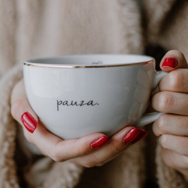Porcelánový hrnek Pauza 300 ml