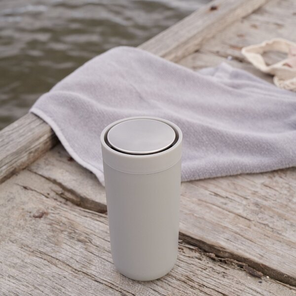 Nerezový termohrnek To Go Click Light Grey 400 ml