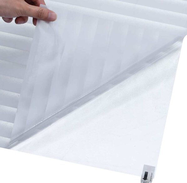 Okenní fólie matná pruhovaný vzor 60 x 500 cm PVC 155845
