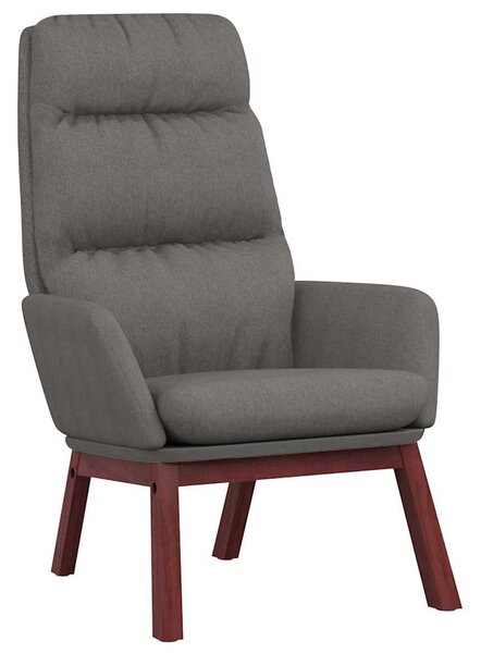 Relaxační křeslo se stoličkou světle šedé textil 3097563