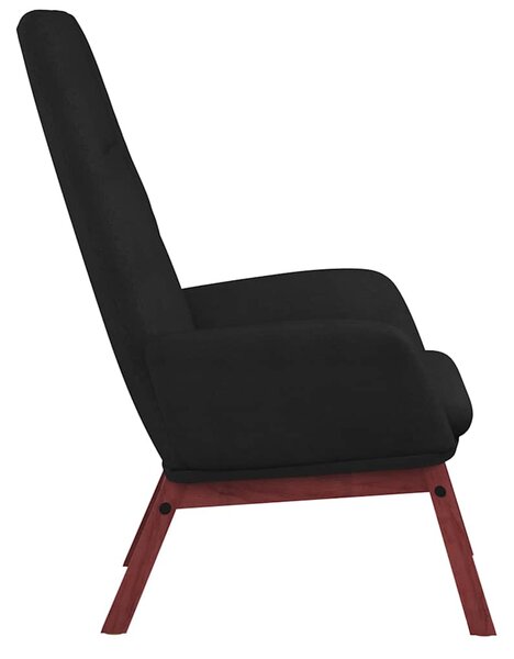 Relaxační židle černá textil 341389