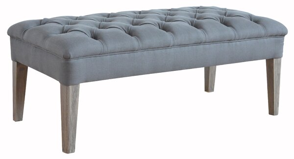 Podnožka Venice DT27 Barva nohou: Gris, Sametové čalounění: Onyx, Přírodní látka: Iceblue