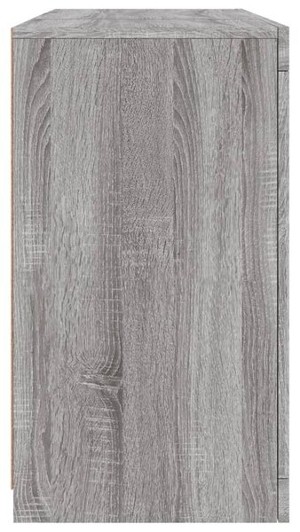 Příborník s LED osvětlením šedý sonoma 123 x 37 x 67 cm 3209084