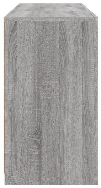 Příborník s LED osvětlením šedý sonoma 123 x 37 x 67 cm 3209063